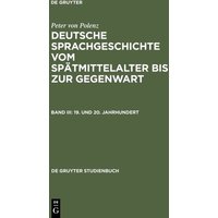 Peter von Polenz: Deutsche Sprachgeschichte vom Spätmittelalter bis zur Gegenwart / 19. und 20. Jahrhundert