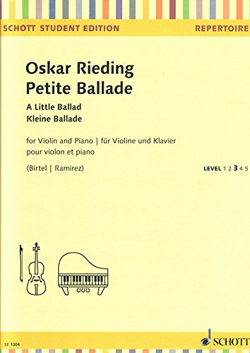 Petite Ballade: Violine und Klavier.: violin and piano. (Schott Student Edition)