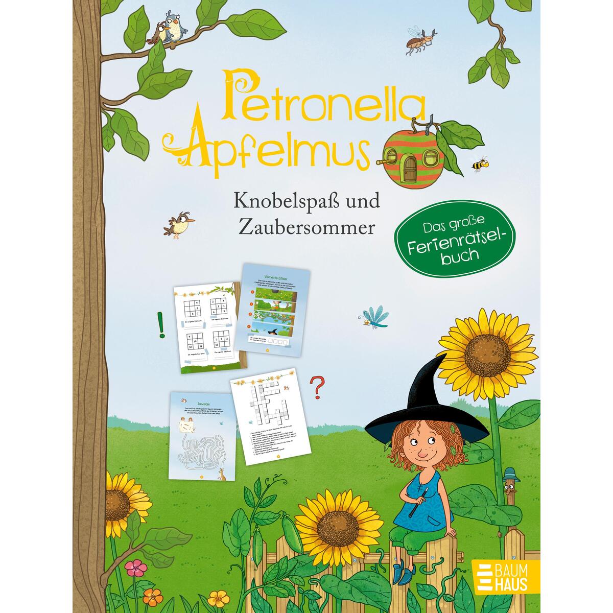 Petronella Apfelmus - Knobelspaß & Zaubersommer. Das große Ferien-Rätselbuch von Baumhaus Verlag GmbH