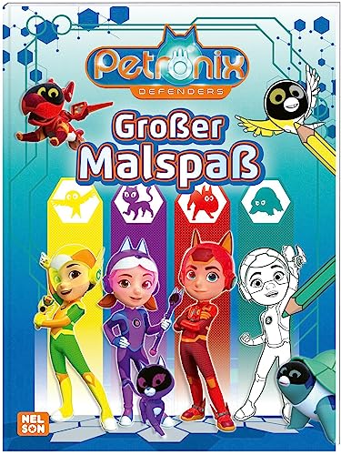 Petronix Defenders: Großer Malspaß: Großflächige Ausmalbilder zur neuen Vorschulserie (ab 3 Jahren) von Nelson