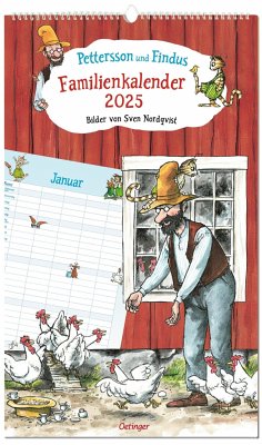 Pettersson und Findus. Familienkalender 2025 von Oetinger