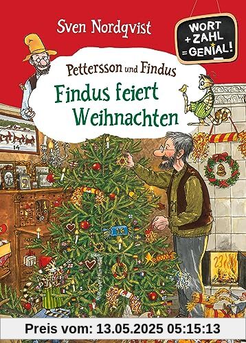 Pettersson und Findus. Findus feiert Weihnachten: Wort + Zahl = genial! Level 2. Erstlesebuch zum spielerischen Lernen von Lesen und Rechnen für Kinder ab 7 Jahren Pettersson und Findus. Findus feiert Weihnachten: Wort + Zahl = genial! Level 2. Erstlesebuch zum spielerischen Lernen von Lesen und Rechnen für Kinder ab 7 Jahren