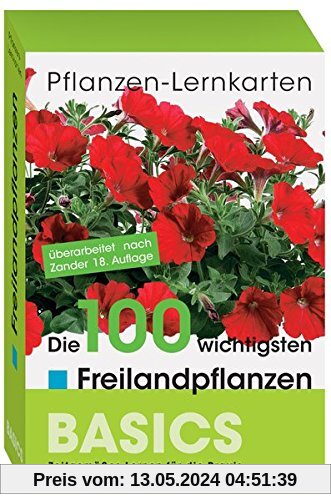 Pflanzen-Lernkarten: Die 100 wichtigsten Freilandpflanzen: 100 Lernkarten mit Lernkartenbox