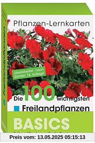 Pflanzen-Lernkarten: Die 100 wichtigsten Freilandpflanzen: 100 Lernkarten mit Lernkartenbox