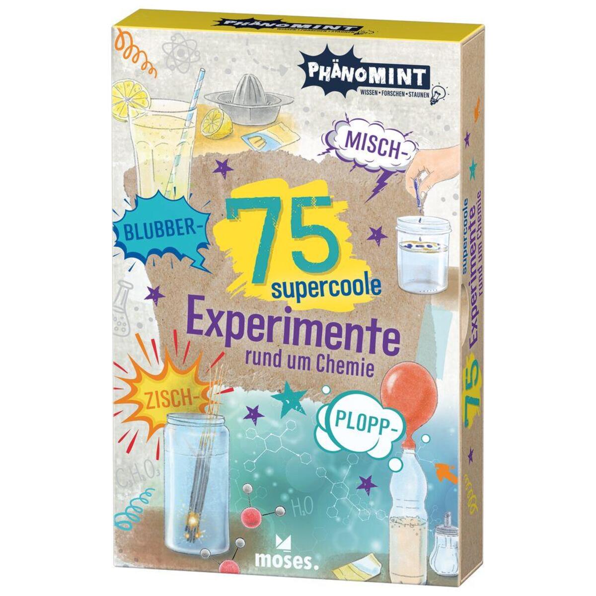 PhänoMINT 75 supercoole Blubber-Zisch-Misch-Plopp-Experimente PhänoMINT 75 supercoole Blubber-Zisch-Misch-Plopp-Experimente von Moses. Verlag GmbH