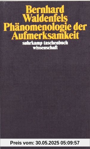 Phänomenologie der Aufmerksamkeit (suhrkamp taschenbuch wissenschaft)