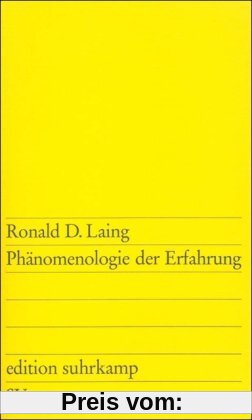 Phänomenologie der Erfahrung (edition suhrkamp)