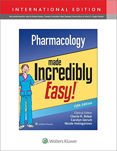 Pharmacology Made Incredibly Easy (Incredibly Easy! Series®) von Lippincott Williams&Wilki
