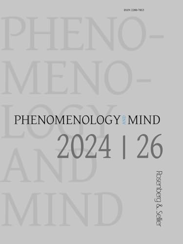 Phenomenology and mind. Ediz. inglese e tedesca (2024) (Vol. 26) von Rosenberg & Sellier