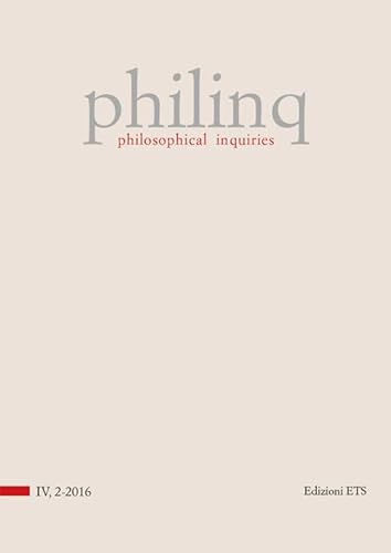 Philinq. Philosophical inquiries (2016) (Vol. 2) von Edizioni ETS