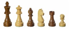 Philos 2007 - Schachfiguren Arcadius, Königshöhe 95mm, braun natur von Philos