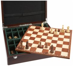 Philos 2504 - Schachset Exklusiv, Schachfiguren in Figurenbox mit Einzelfächern, KH 78 mm von Philos