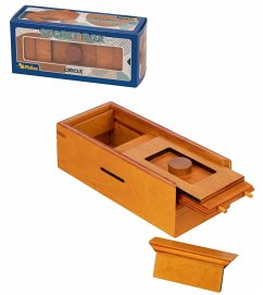 Philos 5536 - Secret Box Circle, Holzbox mit Geheimfach, 15x7x5cm, Knobelspiel, Schwierigkeitsgrad: leicht von Philos