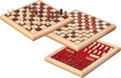 Philos 2803 - Schach-Dame-Set, Holzbox, 32x32x4cm von Philos