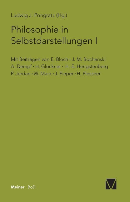 Philosophie in Selbstdarstellungen Philosophie in Selbstdarstellungen