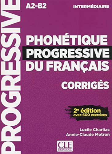 Phonétique progressive du français, Niveau intermédiaire: Corrigés. Buch + Audio-CD von Klett Sprachen GmbH