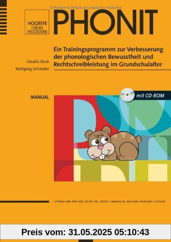 PhoniT: Ein Trainingsprogramm zur Verbesserung der phonologischen Bewusstheit und Rechtschreibleistung im Grundschulalter