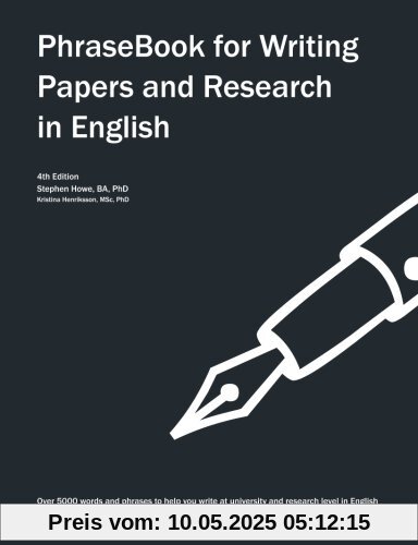 PhraseBook for Writing Papers and Research in English