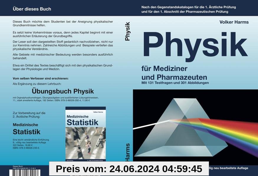 Physik für Mediziner und Pharmazeuten: Ein kurzgefasstes Lehrbuch für Mediziner und Therapeuten