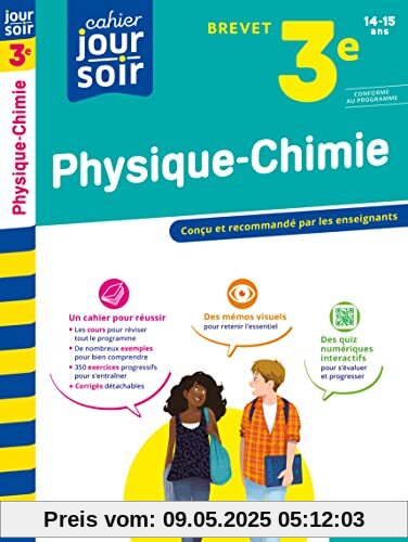 Physique-Chimie 3e Brevet - Cahier Jour Soir: Conçu et recommandé par les enseignants