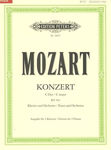Piano Concerto No. 25 in C K503 (Edition for 2 Pianos): Urtext, Cadenzas by Christian Zacharias (Edition Peters) von Edition Peters