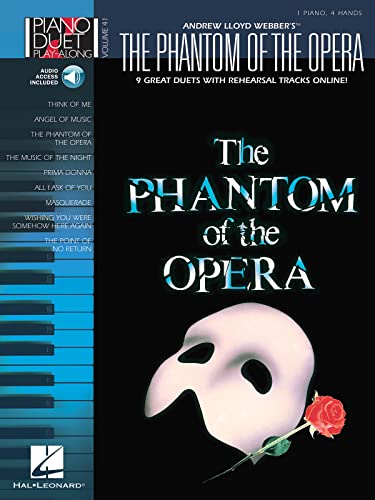 Piano Duet Play-Along Volume 41: The Phantom Of The Opera: Play-Along, CD für Klavier (Piano Duet Play-along, 41)