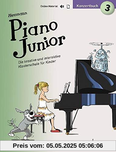 Piano Junior: Konzertbuch 3: Leichte Vortragsstücke zur Klavierschule. Band 3. Klavier. (Piano Junior - deutsche Ausgabe)