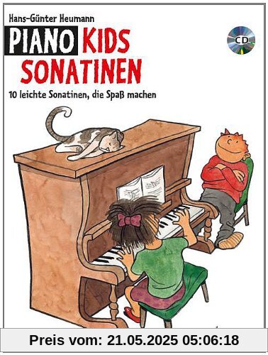 Piano Kids Sonatinen: 10 leichte Sonatinen, die Spaß machen. Klavier. Ausgabe mit CD.