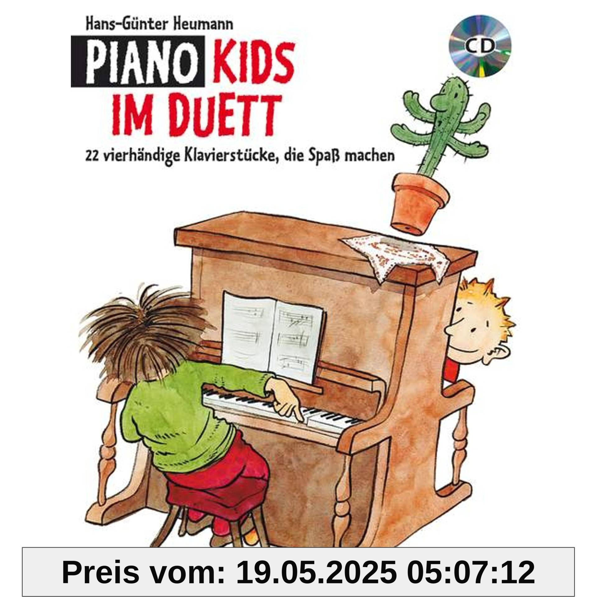 Piano Kids im Duett: 22 vierhändige Klavierstücke, die Spaß machen. Klavier 4-händig. Ausgabe mit CD.