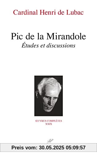 Pic de la Mirandole - Etudes et discussions: Etudes et discussions (1974)