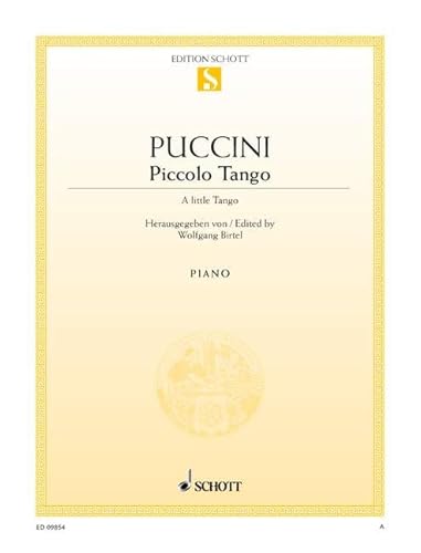 Piccolo Tango: Klavier. Einzelausgabe.: piano. Edition séparée. (Edition Schott Einzelausgabe)