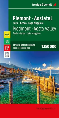 Piemont - Aostatal, Straßen- und Freizeitkarte 1:150.000, freytag & berndt: Turin - Genua - Lago Maggiore, mit Top Tips (freytag & berndt Auto + Freizeitkarten) von FREYTAG-BERNDT UND ARTARIA