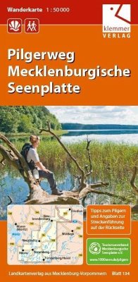 Pilgerweg Mecklenburgische Seenplatte 1 : 50 000 von Klemmer Verlag / Klemmer, Klaus