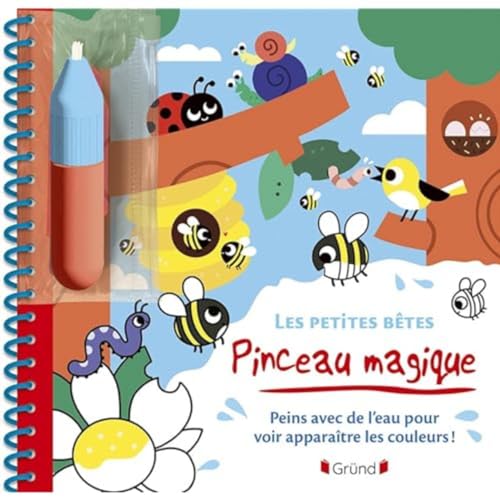 Pinceau magique - Les petites bêtes: Peins avec de l'eau pour voir apparaître les couleurs ! Avec 1 pinceau magique Pinceau magique - Les petites bêtes: Peins avec de l'eau pour voir apparaître les couleurs ! Avec 1 pinceau magique
