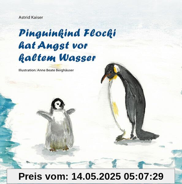 Pinguinkind Flocki hat Angst vor kaltem Wasser