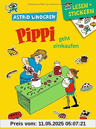 Pippi geht einkaufen: Lesen und Stickern