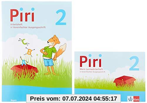 Piri 2. Ausgabe Bayern: Arbeitsheft in Vereinfachter Ausgangsschrift Klasse 2 (Piri. Ausgabe für Bayern ab 2021)
