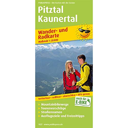 Pitztal, Kaunertal: Wander- und Radkarte mit Ausflugszielen & Freizeittipps, wetterfest, reißfest, abwischbar, GPS-genau. 1:35000 (Wander- und Radkarte: WuRK) von Publicpress