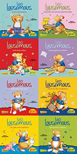 Pixi-8er-Set 219: Leo Lausemaus (8x1 Exemplar) (219): Leo Lausemaus lernt schwimmen; Leo Lausemaus will nicht teilen; Leo Lausemaus will nicht zum ... Großeltern; Leo Lesemaus - Lili geht au...