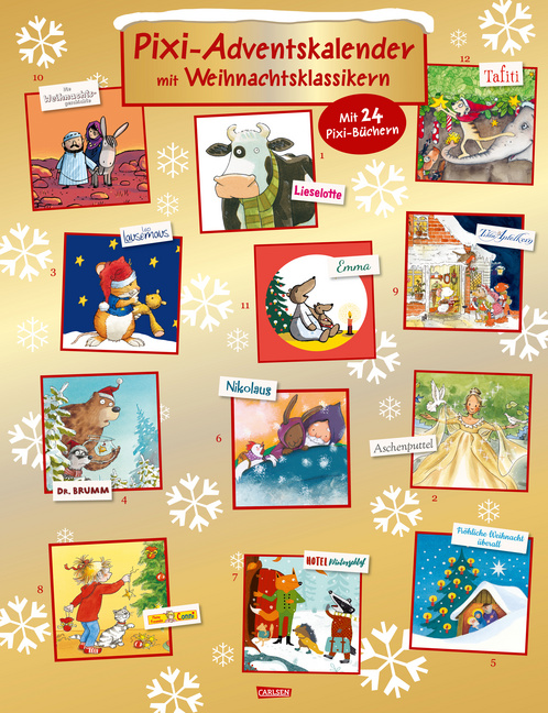Pixi Adventskalender GOLD 2024 von Carlsen