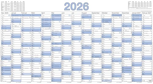Plakatkalender 15 Mon 2026 - 140x77 - 5 Stk. gerollt - Jahresplaner - Wandplaner - 917-0015-1 Plakatkalender 15 Mon 2026 - 140x77 - 5 Stk. gerollt - Jahresplaner - Wandplaner - 917-0015-1 von ZETTLER Kalender
