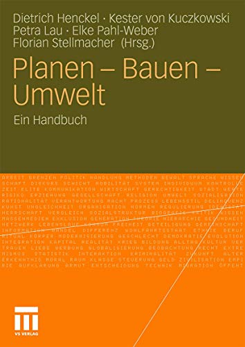 Planen - Bauen - Umwelt: Ein Handbuch (German Edition) von VS Verlag für Sozialwissenschaften