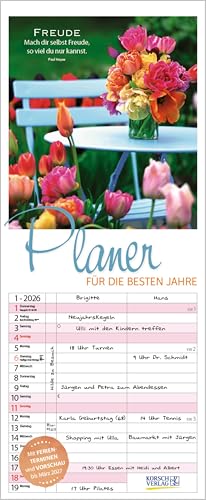 Planer für die besten Jahre 2026 von Korsch Verlag