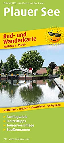 Plauer See: Rad- und Wanderkarte mit Ausflugszielen, Einkehr- & Freizeittipps, Straßennamen, wetterfest, reißfest, abwischbar, GPS-genau. 1:35000 (Rad- und Wanderkarte: RuWK) von Freytag-Berndt und ARTARIA