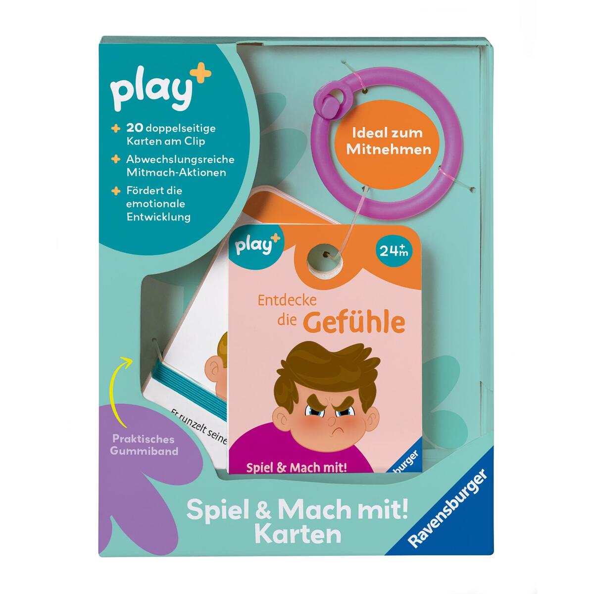 Play+ Spiel & Mach mit! Karten: Entdecke die Gefühle - ab 2 Jahre Play+ Spiel & Mach mit! Karten: Entdecke die Gefühle - ab 2 Jahre von Ravensburger Spieleverlag