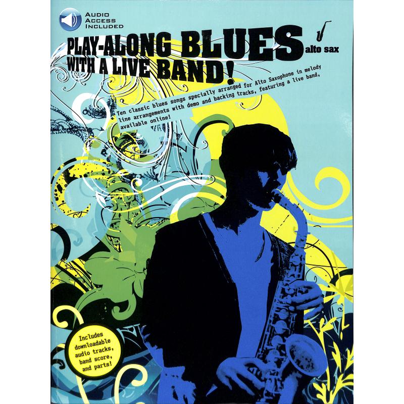 Play along blues with a live band