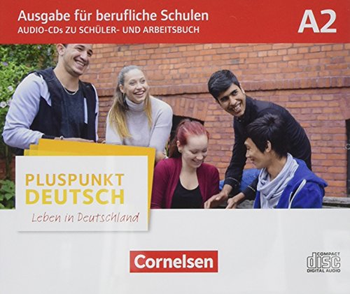 Pluspunkt Deutsch - Leben in Deutschland - Ausgabe für berufliche Schulen - A2: Schulbuch-CDs und Arbeitsbuch-CDs (4) im WAV Format von Cornelsen Verlag