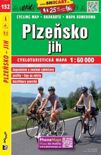 Plzeňsko jih / Pilsen - Süd (Radkarte 1:60.000) (SHOCart Radkarte 1:60.000 Tschechien, Band 132)