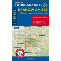Pocket-Fahrradkarte Krakow am See, Nossentiner/Schwinzer Hei