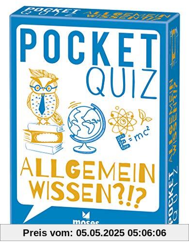 Pocket Quiz Allgemeinwissen | 150 Fragen und Antworten für Besserwisser (Pocket Quiz / Ab 12 Jahre /Erwachsene)